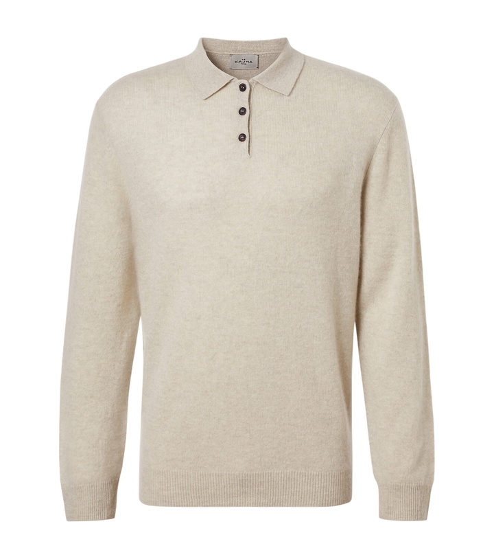 Photo: Le Kasha Crete cashmere polo sweater
