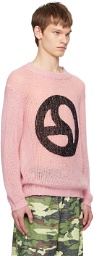 Acne Studios Pink Sequinned Sweater