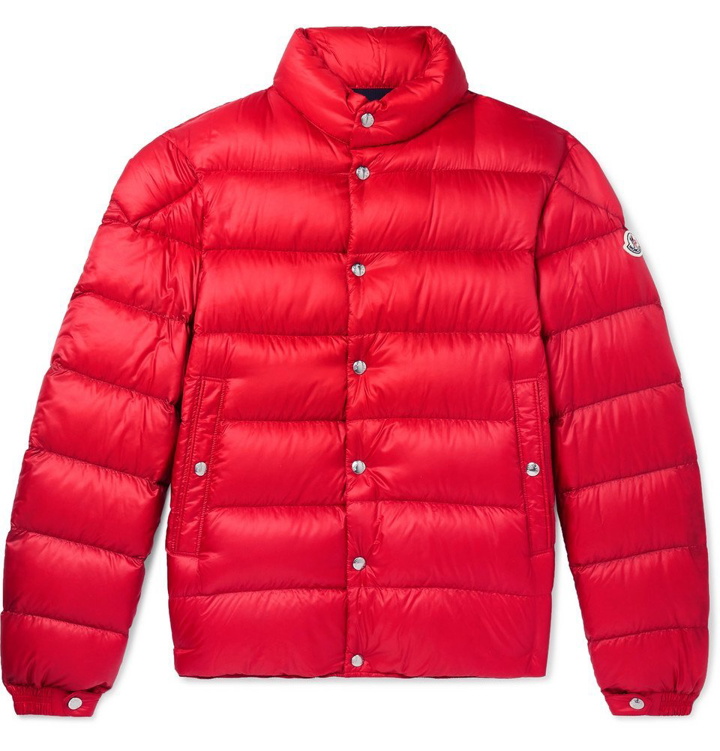Photo: Moncler - Piriac Slim-Fit Quilted Shell Down Jacket - Red