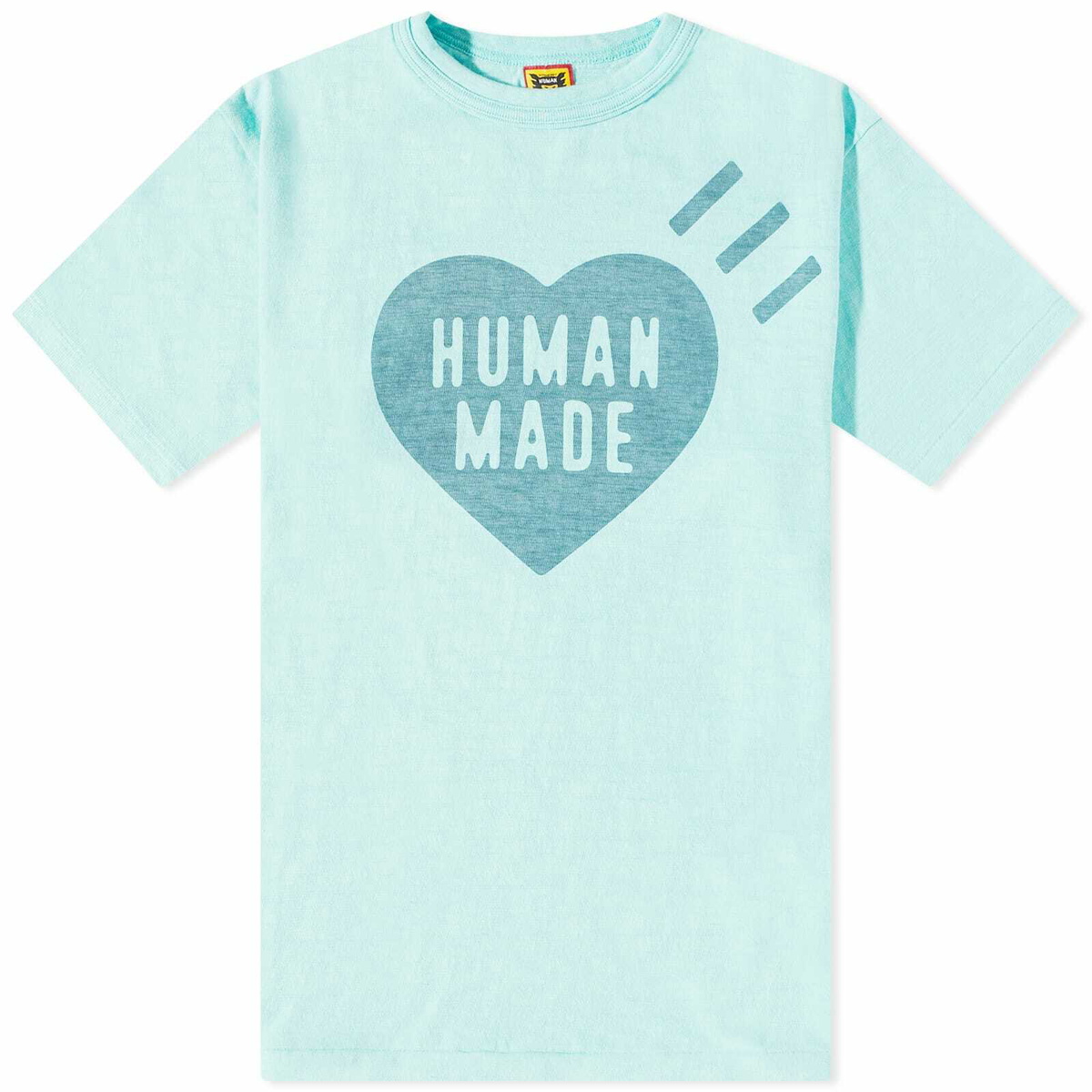 Human Made Men's Heart Slub T-Shirt in Green Human Made