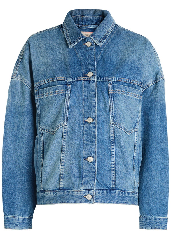 Photo: Free People Opal Swing Panelled Denim Jacket