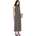 KHAITE Taupe Roxanne Maxi Dress
