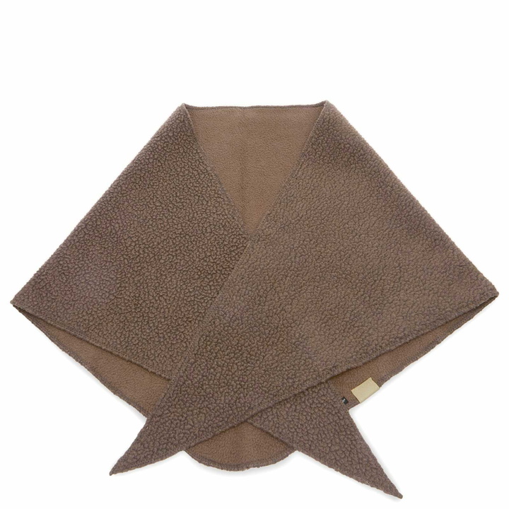 Photo: Hender Scheme Polartec Fleece Bandana in Khaki 