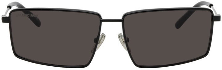 Photo: Balenciaga Black Rectangular Sunglasses