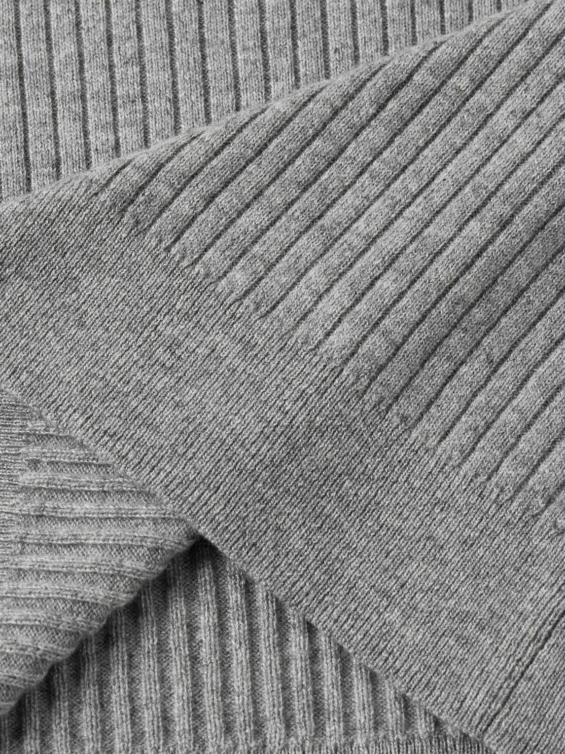 Nili Lotan - Cole Slim-Fit Ribbed Cashmere Rollneck Sweater - Gray
