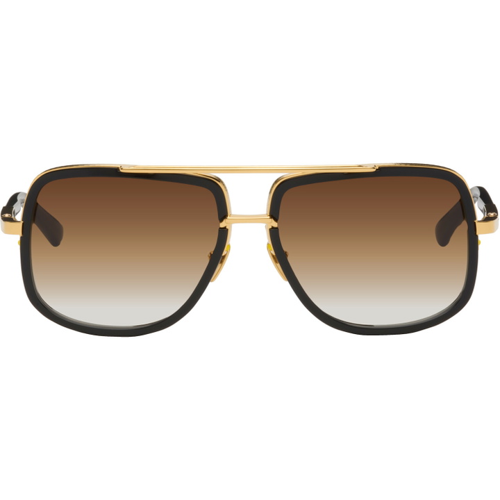 Photo: Dita Black & Gold Mach-One Sunglasses