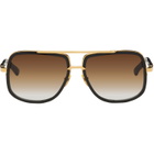 Dita Black & Gold Mach-One Sunglasses