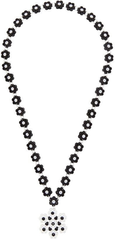 Photo: Anna Sui SSENSE Exclusive Black & White Daisy Chains Edition Pendant Necklace