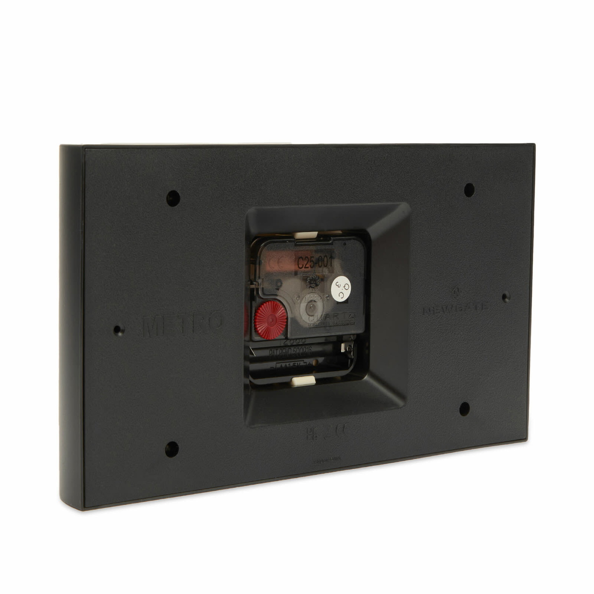 Newgate Clocks Mini Metro Mantle Clock in Black 