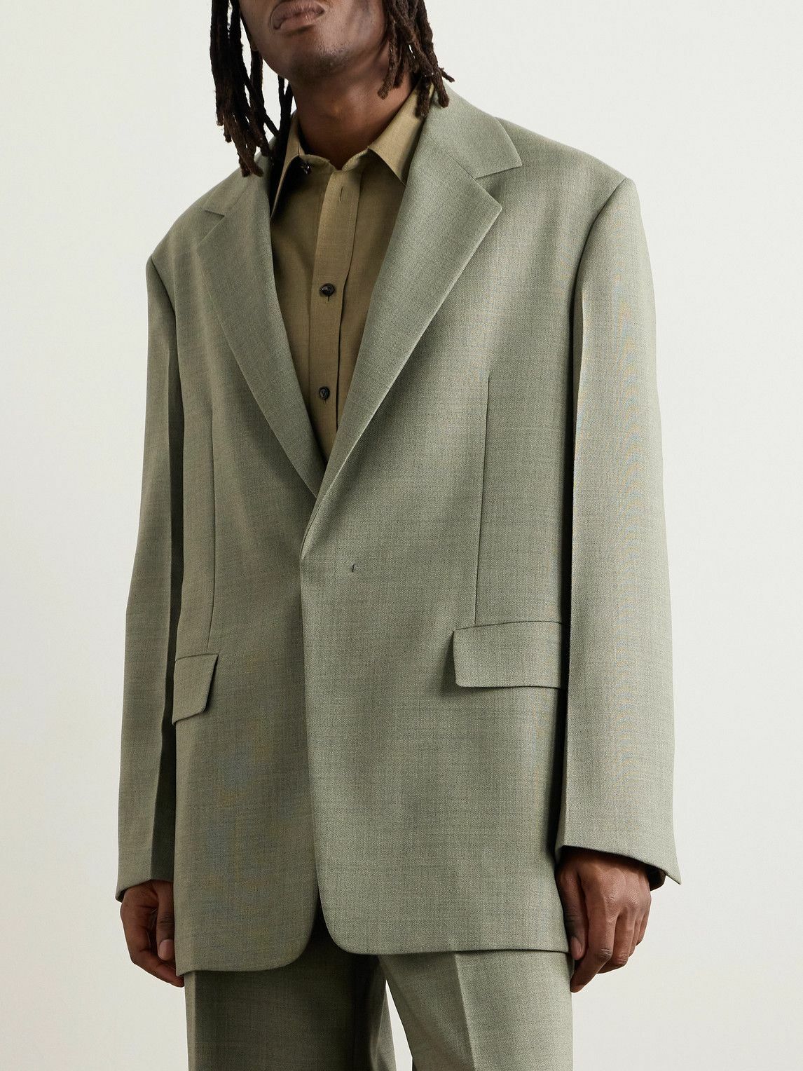Jil Sander - Mohair and Wool-Blend Blazer - Green Jil Sander