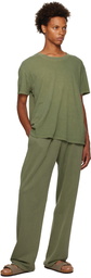 Les Tien Green Puddle Lounge Pants