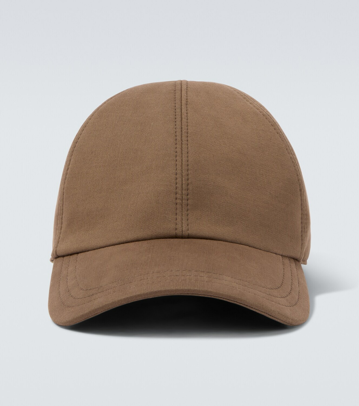 The Row Caspian cotton and cashmere canvas baseball cap