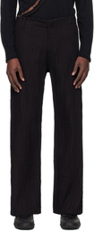 Tondolo Black Gilled Trousers