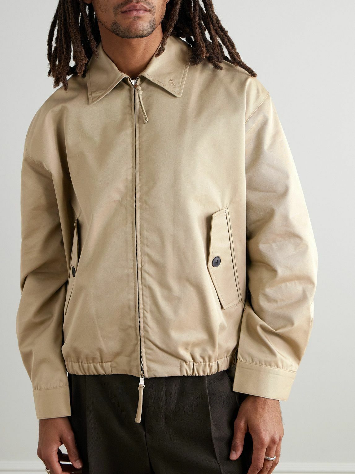 AGOLDE - Torres Cotton-Blend Twill Jacket - Neutrals