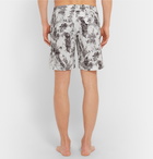 Onia - Calder Long-Length Marble-Print Swim Shorts - Men - Gray