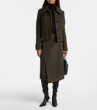 Proenza Schouler Bodhi wool-blend bouclé twill wrap skirt