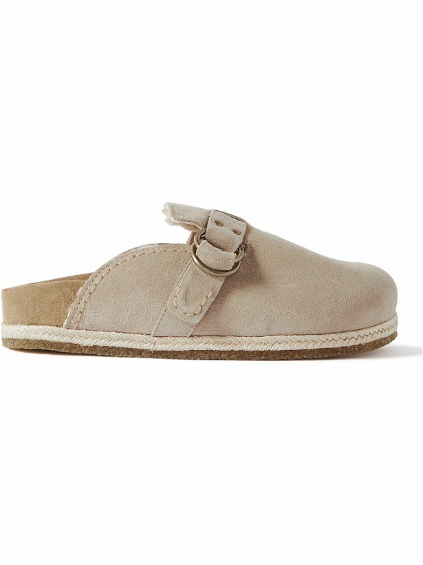 Photo: Polo Ralph Lauren - Turbach Shearling-Lined Suede Clogs - Neutrals