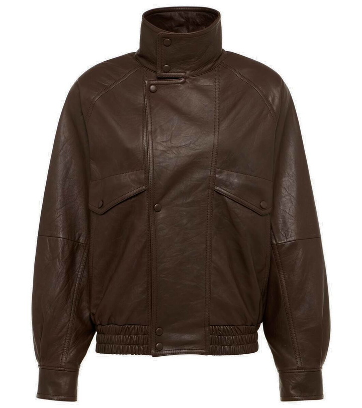 Photo: Saint Laurent Leather blouson