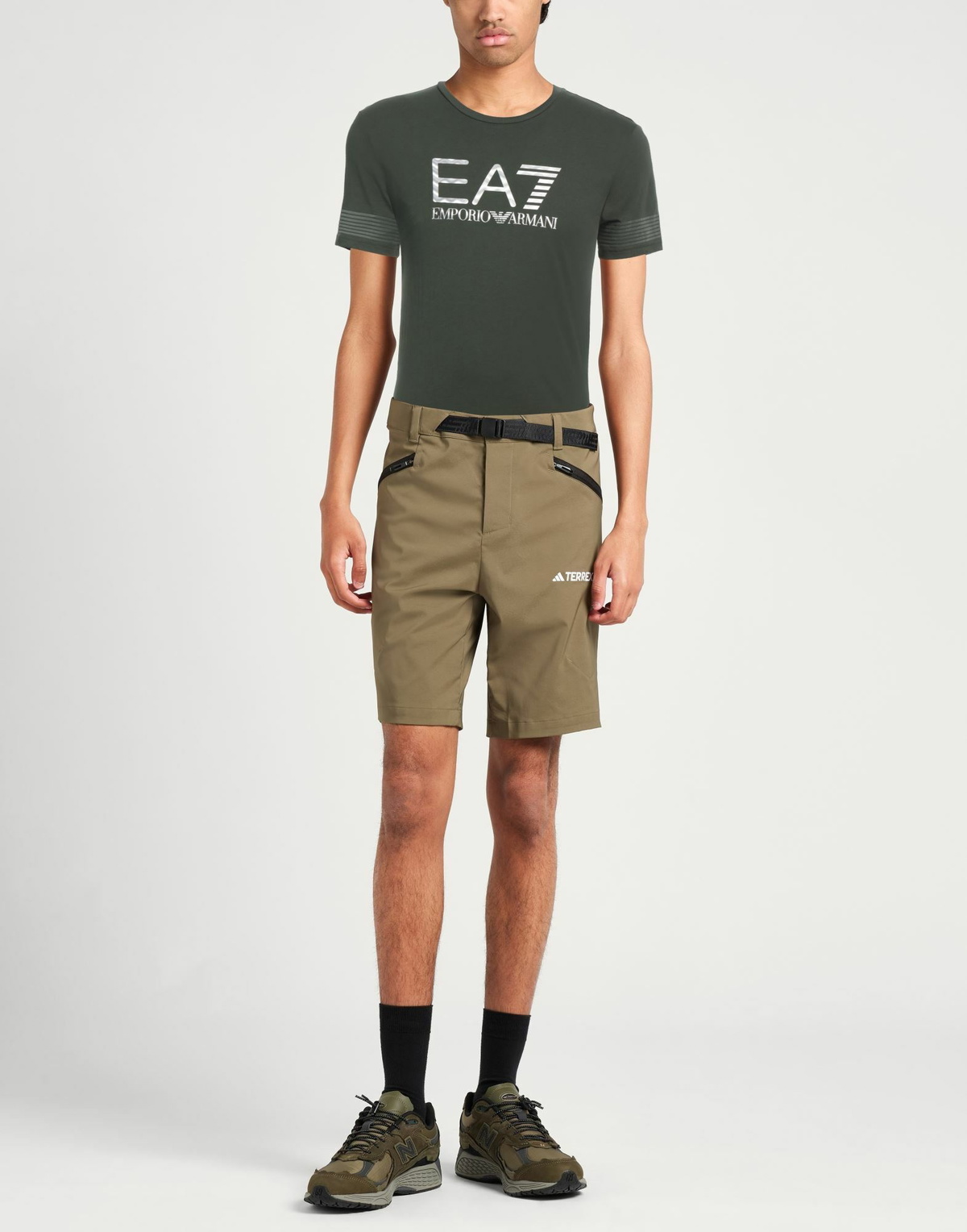 Ea7 Mens T-shirt Dark in Green