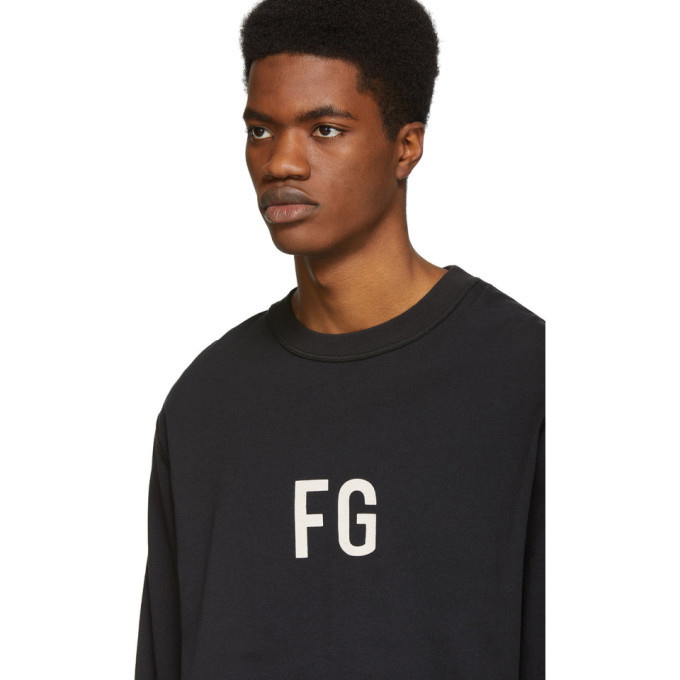 Fear of God Black FG Long Sleeve T-Shirt