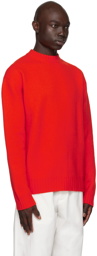 Jil Sander Orange Crewneck Sweater