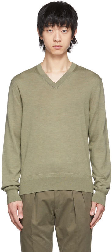 Photo: TOM FORD Khaki Wool Sweater