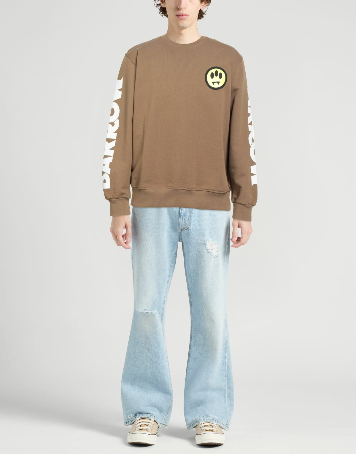 Barrow Mens Sweatshirt Light brown