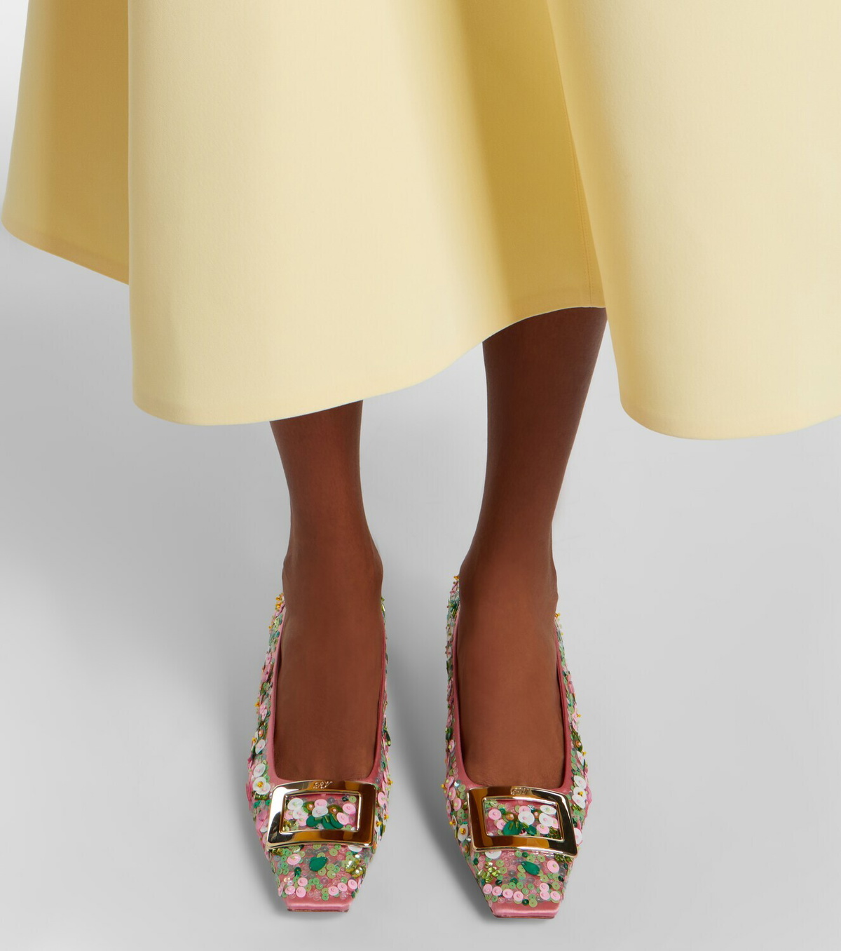 Roger Vivier Belle Vivier beaded satin pumps