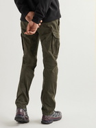 C.P. Company - Straight-Leg Logo-Appliquéd Cotton-Blend Cargo Trousers - Green