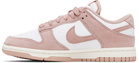 Nike Pink & White Dunk Low Sneakers