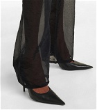 Helmut Lang - Paneled high-rise bootcut pants