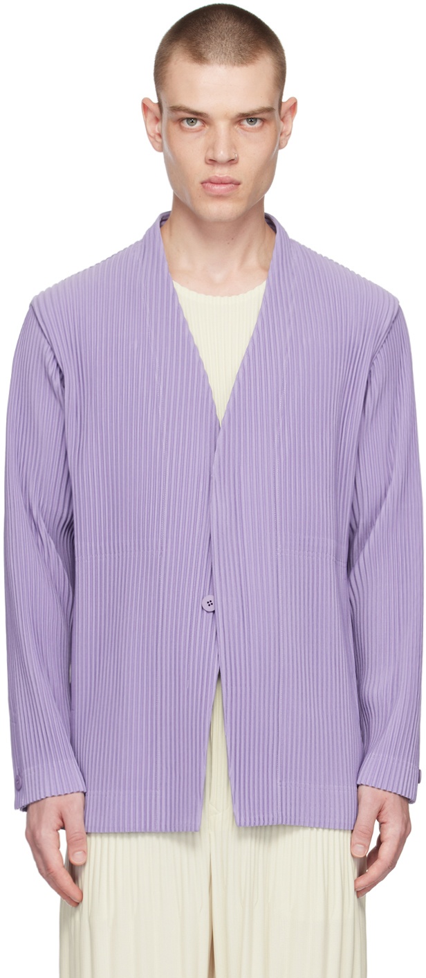 Photo: HOMME PLISSÉ ISSEY MIYAKE Purple Tailored Pleats 2 Blazer