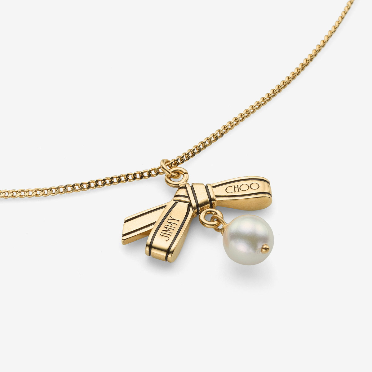 Jimmy Choo Ribbon Pendant Necklace 