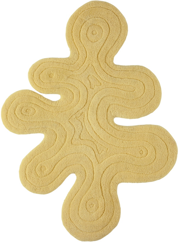 Photo: Mush Studios SSENSE Exclusive Yellow Small Dune Rug