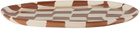 Henry Holland Studio Brown & White Check Dinner Plate