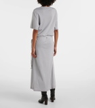 Lemaire Belted cotton jersey maxi dress