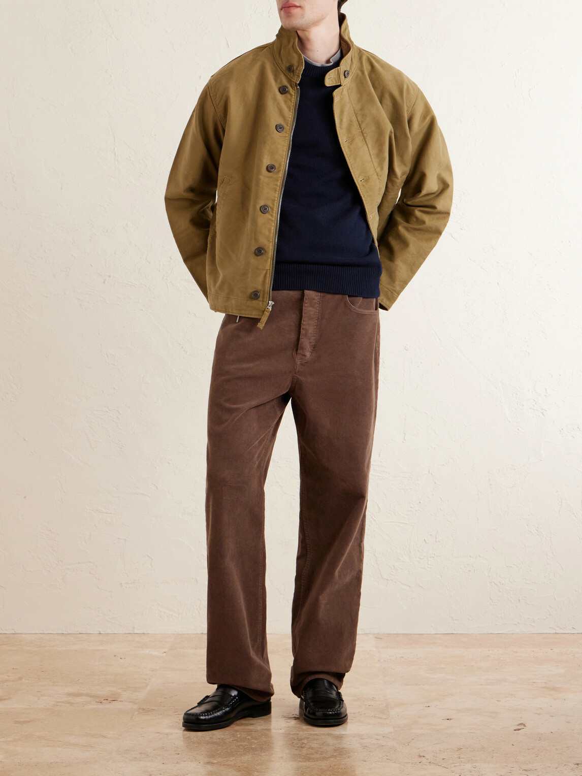 Purdey - Wool and Cotton-Blend Sweater - Blue