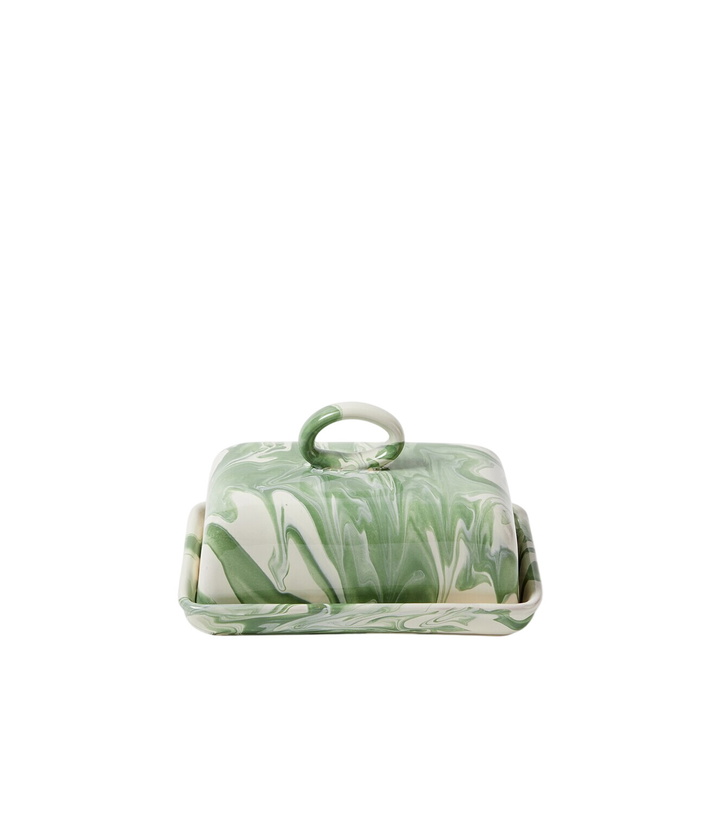 Photo: Cabana Marbled ceramic butter dish