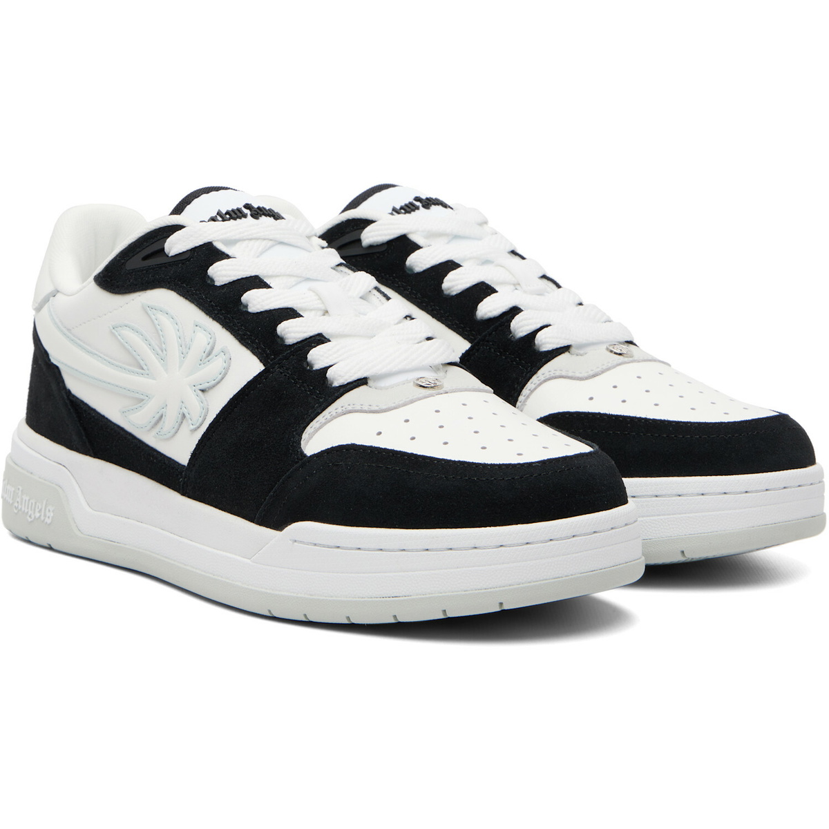Palm Angels White Palm Basketball Sneakers