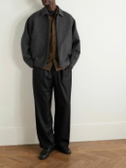 The Row - Noggu Double-Faced Cashmere and Wool-Blend Jacket - Gray