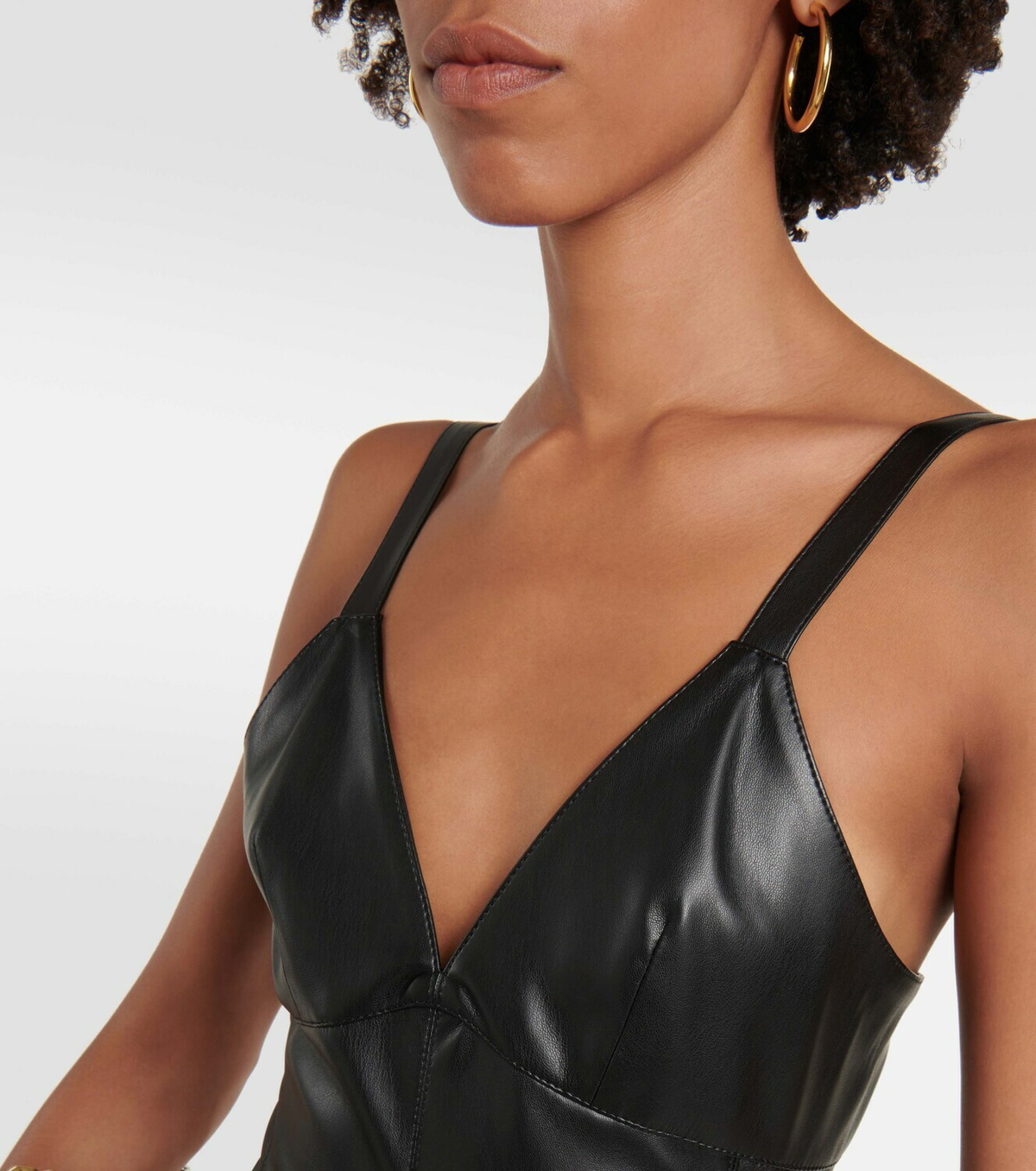 Stella McCartney Faux leather slip dress Stella McCartney Stella McCartney Faux leather slip dress Stella McCartney