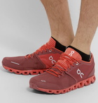 On - Cloud X Mesh Running Sneakers - Red