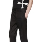 Neil Barrett Black Reflective Cuff Trousers