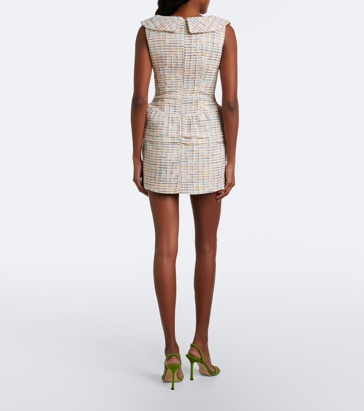 Shushu/Tong Cotton-blend tweed minidress