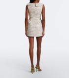 Shushu/Tong Cotton-blend tweed minidress