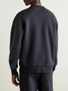 Hartford - Garment-Dyed Cotton-Jersey Sweatshirt - Blue