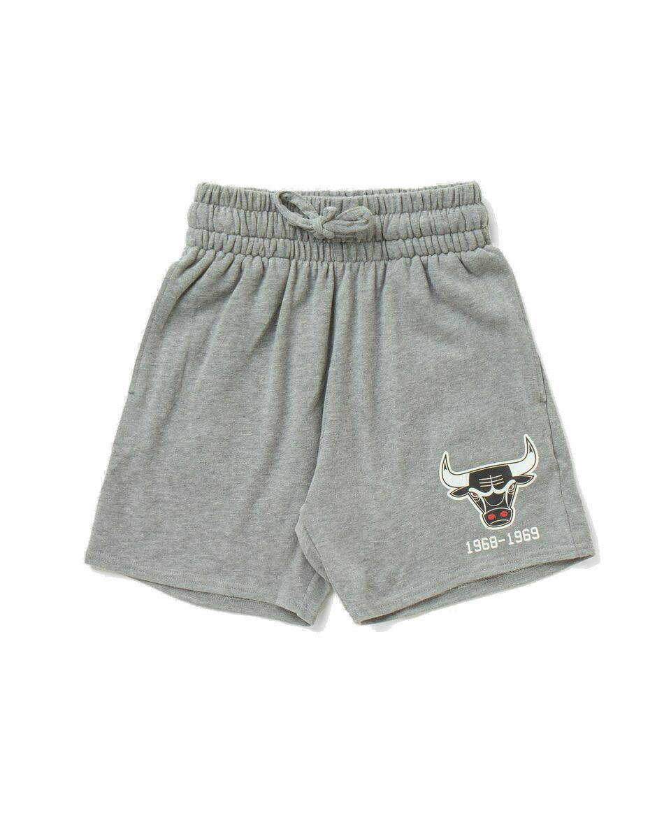 Photo: Mitchell & Ness Womens Logo Shorts Grey - Womens - Sport & Team Shorts