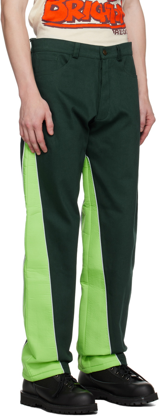 Robyn Lynch Green Paneled Jeans