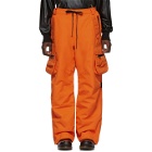 Raf Simons Orange Templa Edition Wadded Cargo Pants