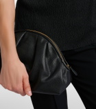 The Row Charlotte Small leather clutch